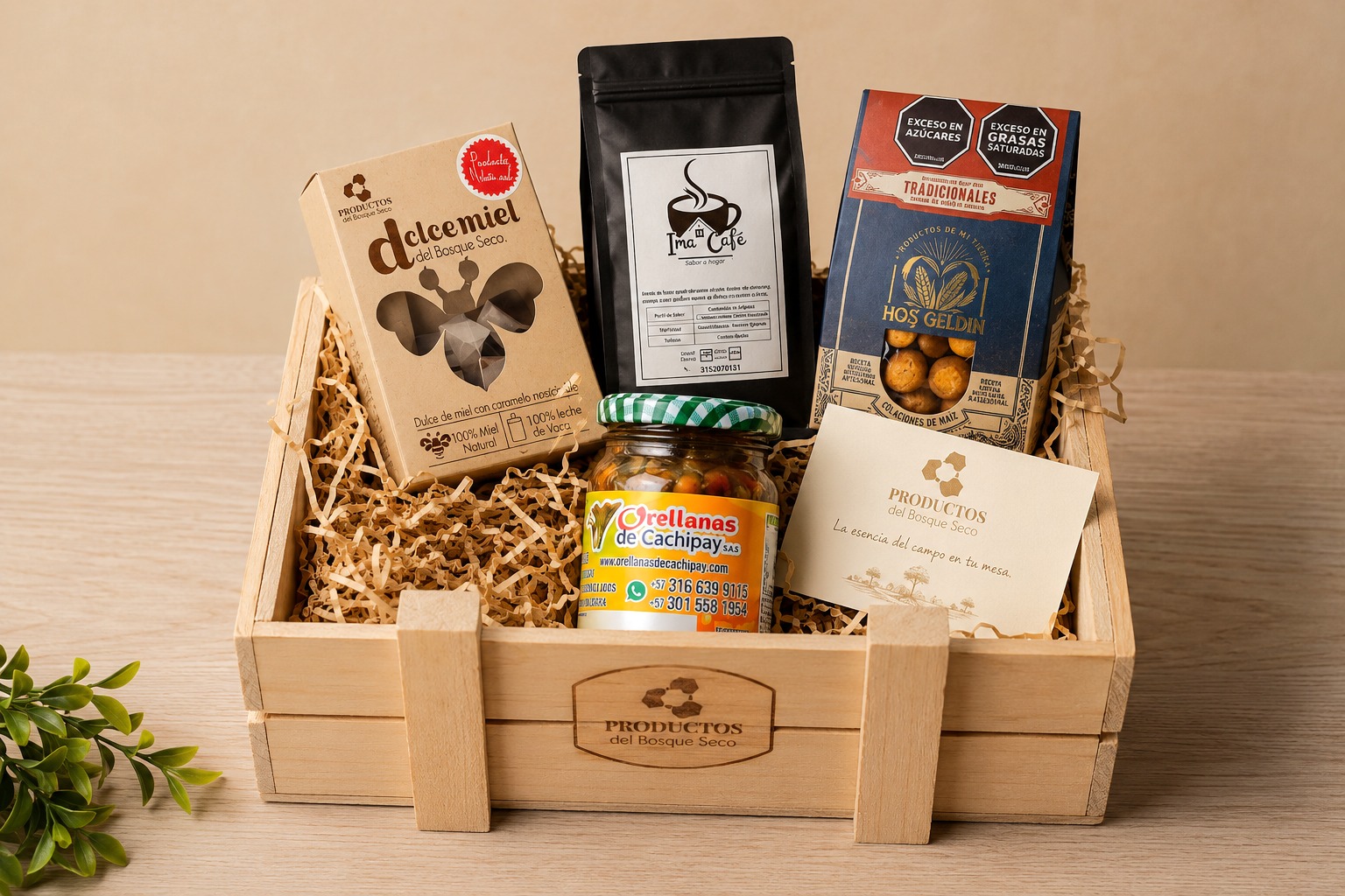 Versión 1 de canasta navideña - productos del Bosque Seco